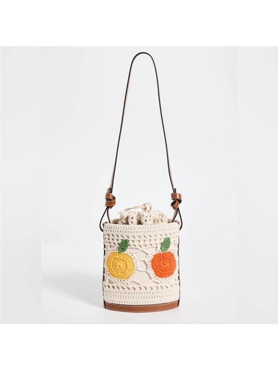 STAUD Handbags - STAUD Anita Fruit Crochet Bucket Bag
